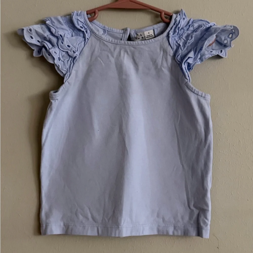 Janie and Jack | Eyelet Ruffle Sleeve Tops Bundle | Size 5